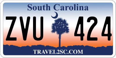 SC license plate ZVU424