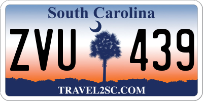 SC license plate ZVU439