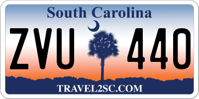 SC license plate ZVU440