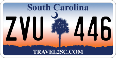 SC license plate ZVU446