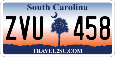 SC license plate ZVU458