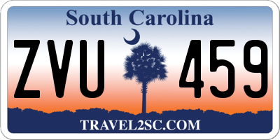SC license plate ZVU459