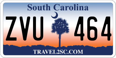 SC license plate ZVU464
