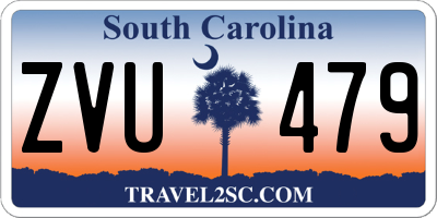 SC license plate ZVU479