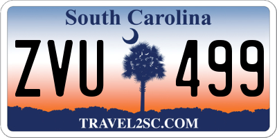 SC license plate ZVU499