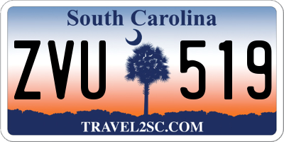 SC license plate ZVU519
