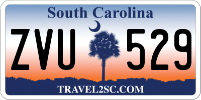 SC license plate ZVU529