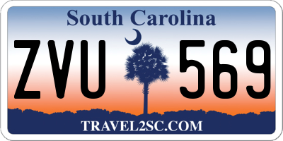 SC license plate ZVU569
