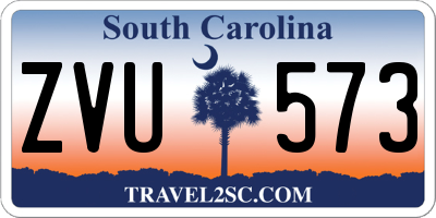 SC license plate ZVU573