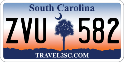 SC license plate ZVU582