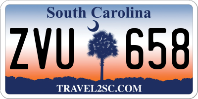 SC license plate ZVU658