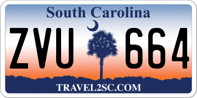 SC license plate ZVU664