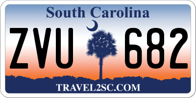 SC license plate ZVU682