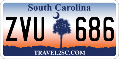 SC license plate ZVU686