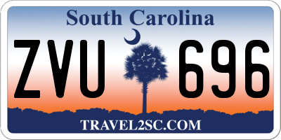 SC license plate ZVU696