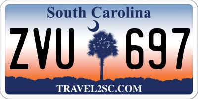 SC license plate ZVU697
