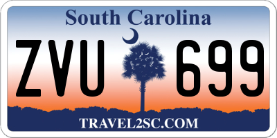 SC license plate ZVU699