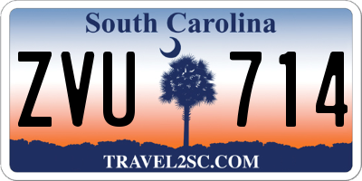 SC license plate ZVU714