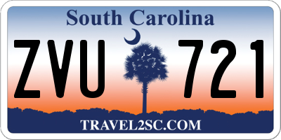 SC license plate ZVU721