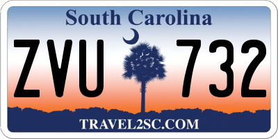 SC license plate ZVU732