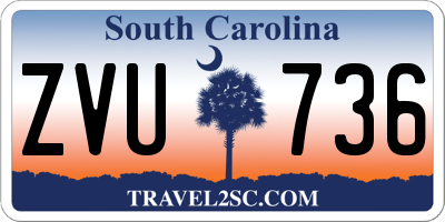 SC license plate ZVU736