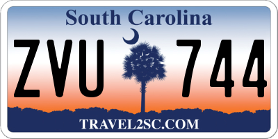 SC license plate ZVU744