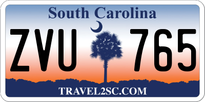 SC license plate ZVU765