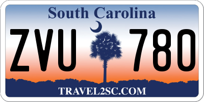 SC license plate ZVU780