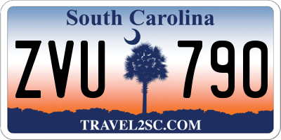 SC license plate ZVU790