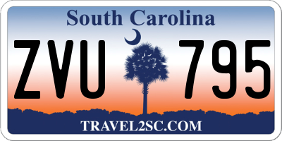SC license plate ZVU795