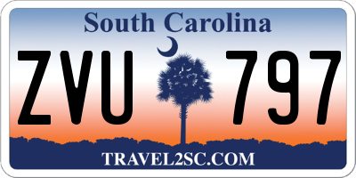 SC license plate ZVU797