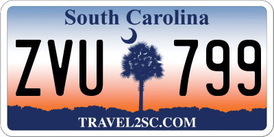 SC license plate ZVU799