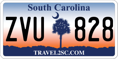 SC license plate ZVU828