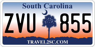 SC license plate ZVU855