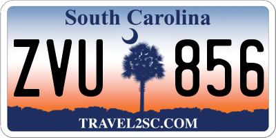 SC license plate ZVU856