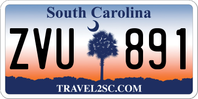 SC license plate ZVU891