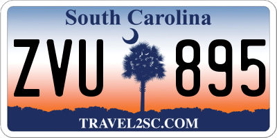 SC license plate ZVU895