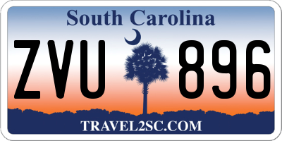SC license plate ZVU896