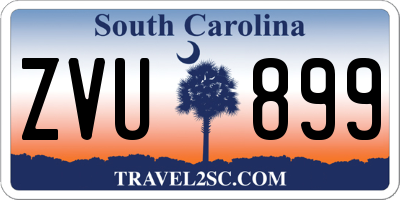 SC license plate ZVU899