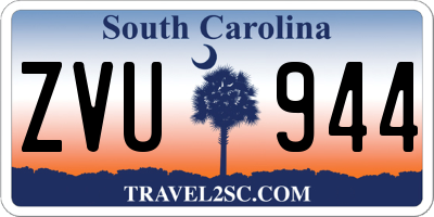 SC license plate ZVU944