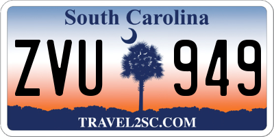 SC license plate ZVU949