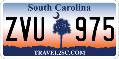 SC license plate ZVU975