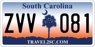 SC license plate ZVV081