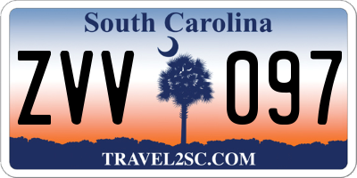 SC license plate ZVV097