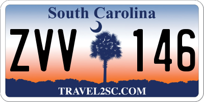 SC license plate ZVV146