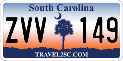 SC license plate ZVV149