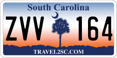 SC license plate ZVV164