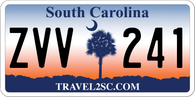 SC license plate ZVV241