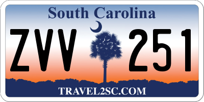 SC license plate ZVV251