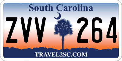 SC license plate ZVV264